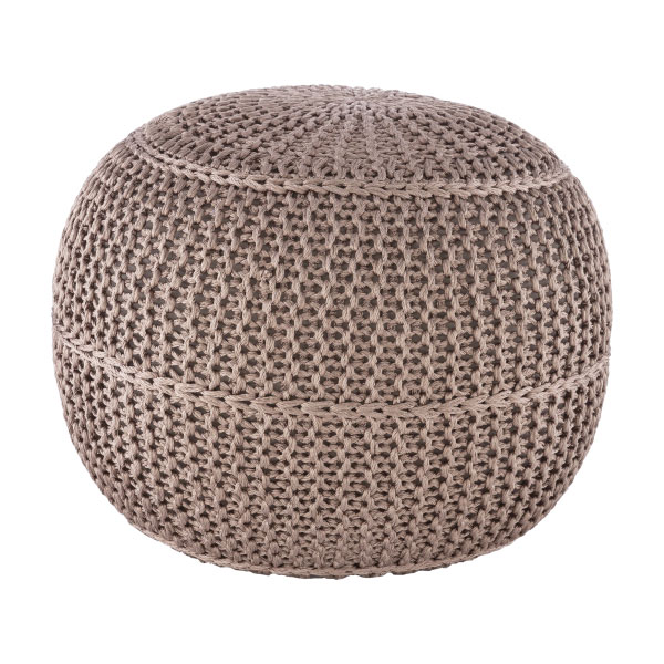 Dita Pouf- Medium Gray by Surya - Image 2